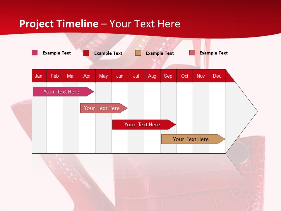 A Red Purse And High Heels Powerpoint Template PowerPoint Template