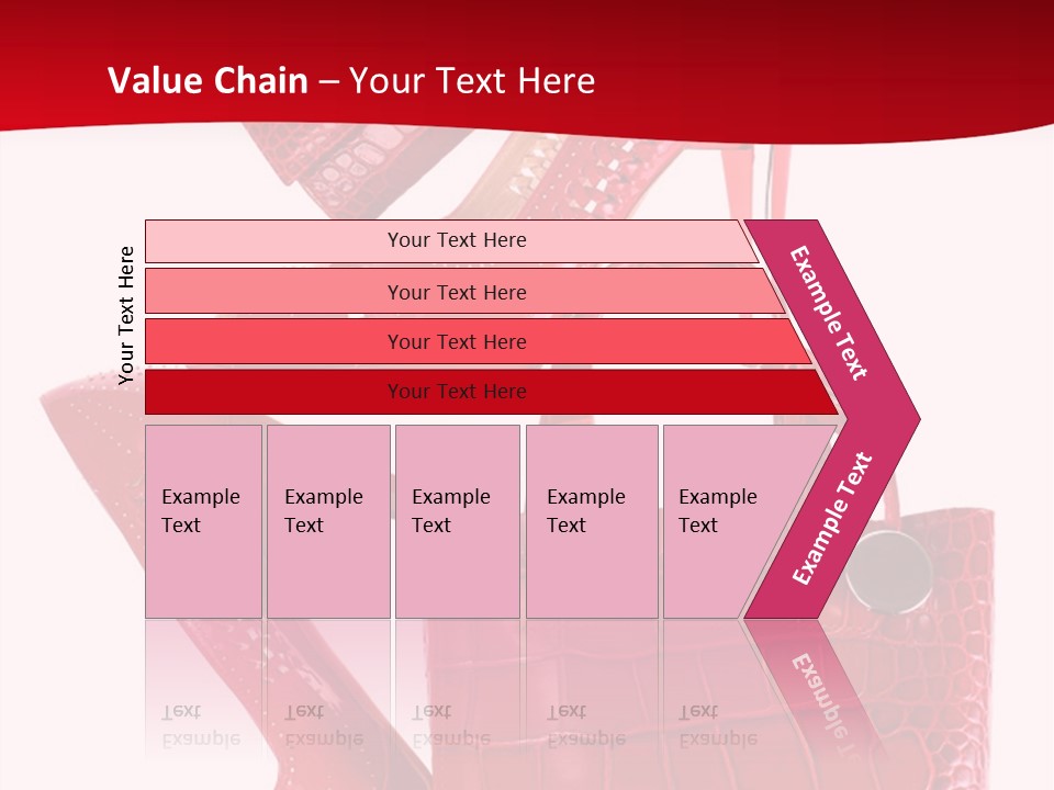 A Red Purse And High Heels Powerpoint Template PowerPoint Template