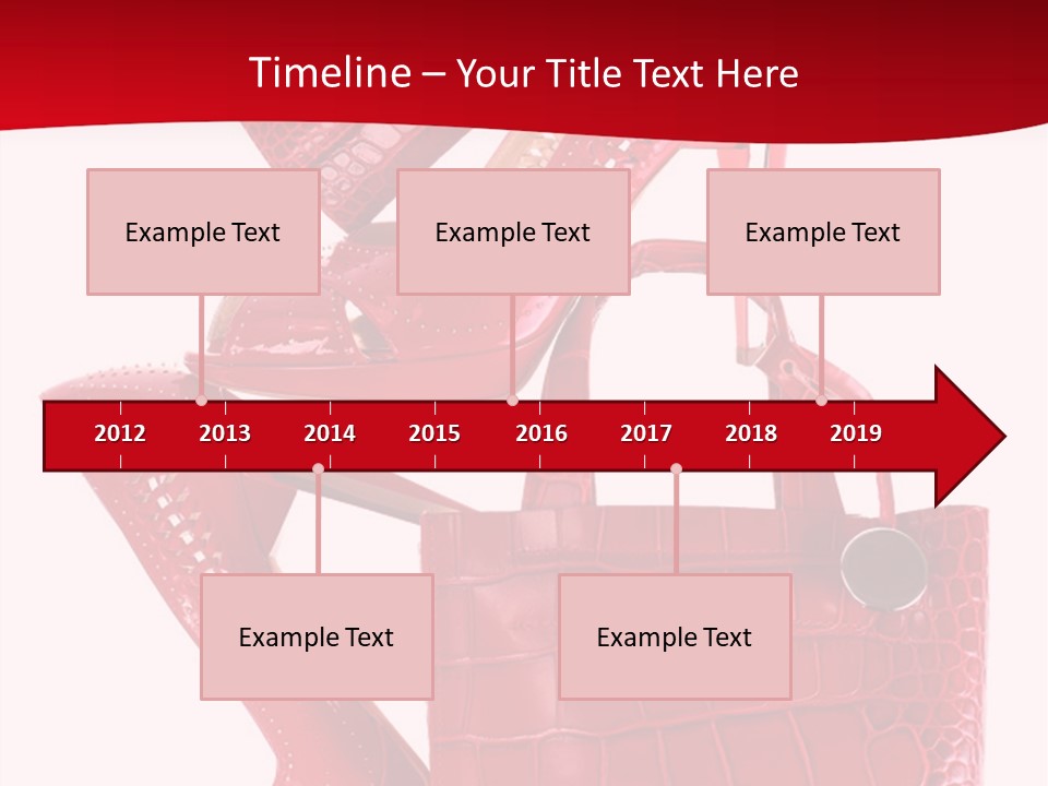 A Red Purse And High Heels Powerpoint Template PowerPoint Template