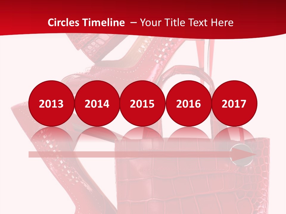 A Red Purse And High Heels Powerpoint Template PowerPoint Template