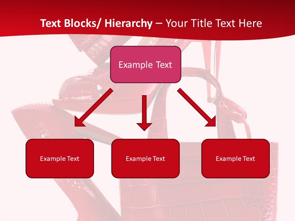 A Red Purse And High Heels Powerpoint Template PowerPoint Template