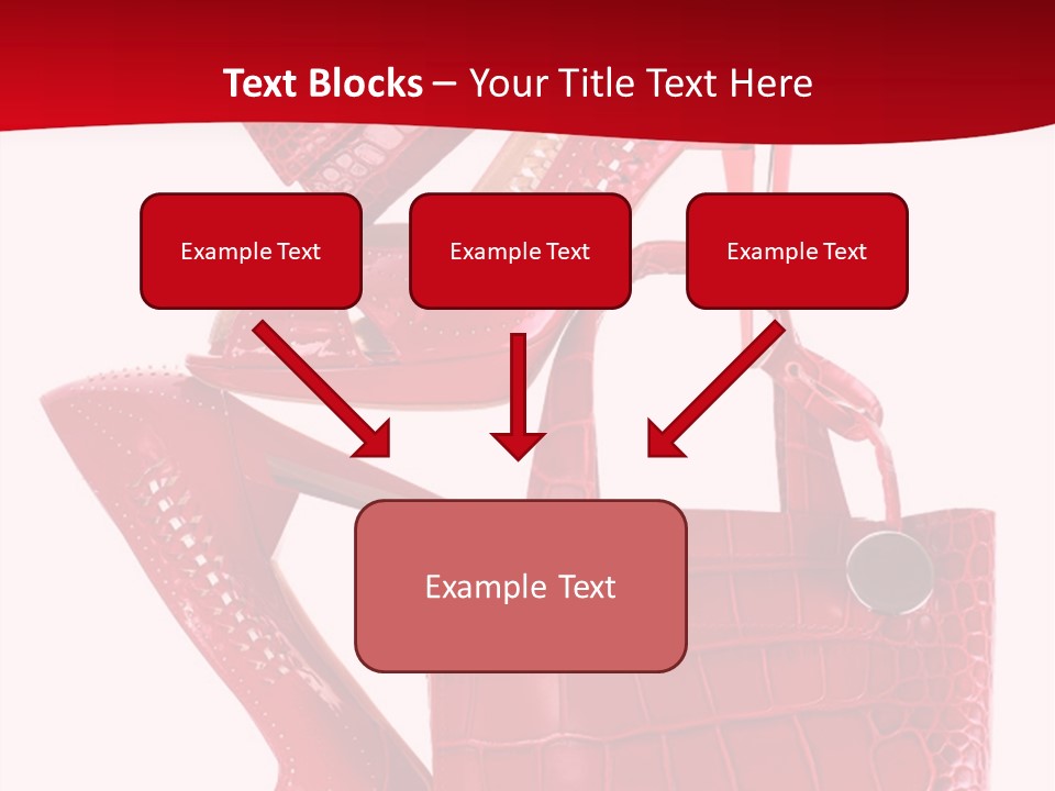 A Red Purse And High Heels Powerpoint Template PowerPoint Template