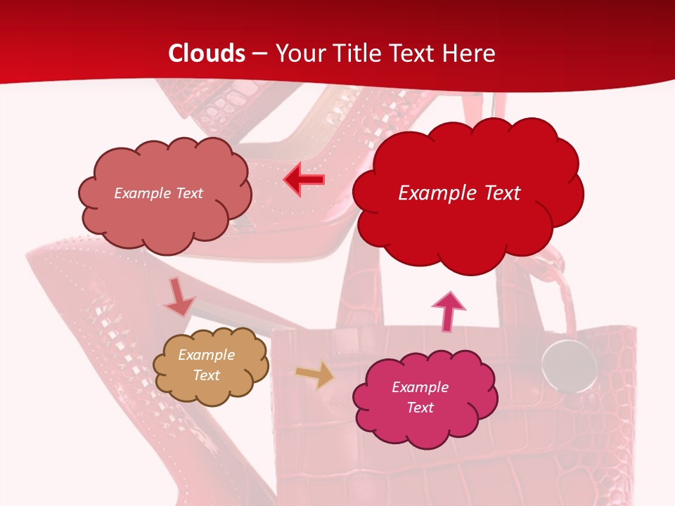 A Red Purse And High Heels Powerpoint Template PowerPoint Template
