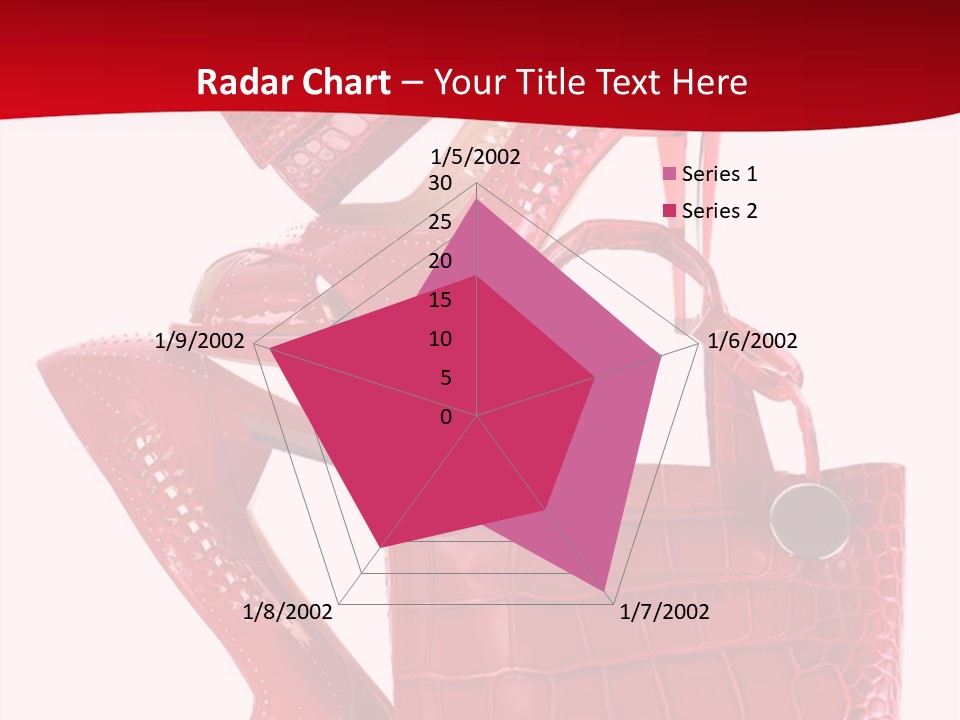 A Red Purse And High Heels Powerpoint Template PowerPoint Template