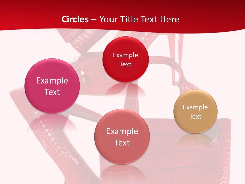 A Red Purse And High Heels Powerpoint Template PowerPoint Template