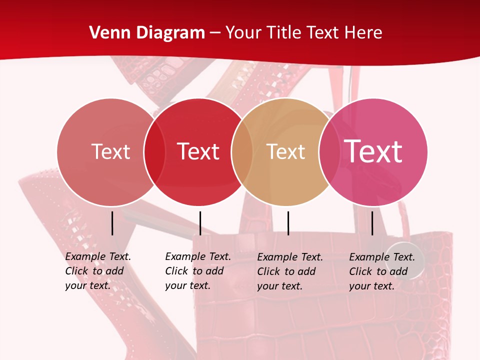A Red Purse And High Heels Powerpoint Template PowerPoint Template