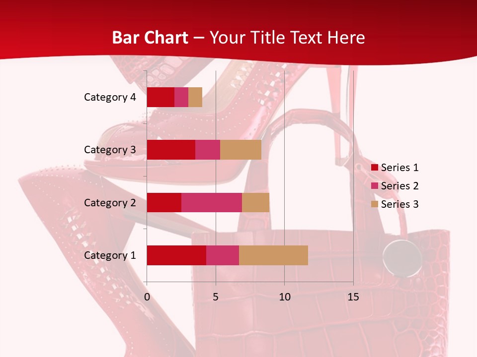 A Red Purse And High Heels Powerpoint Template PowerPoint Template
