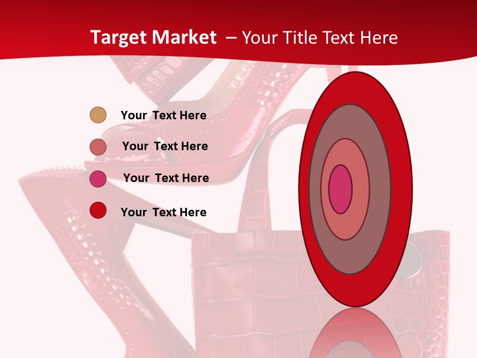 A Red Purse And High Heels Powerpoint Template PowerPoint Template