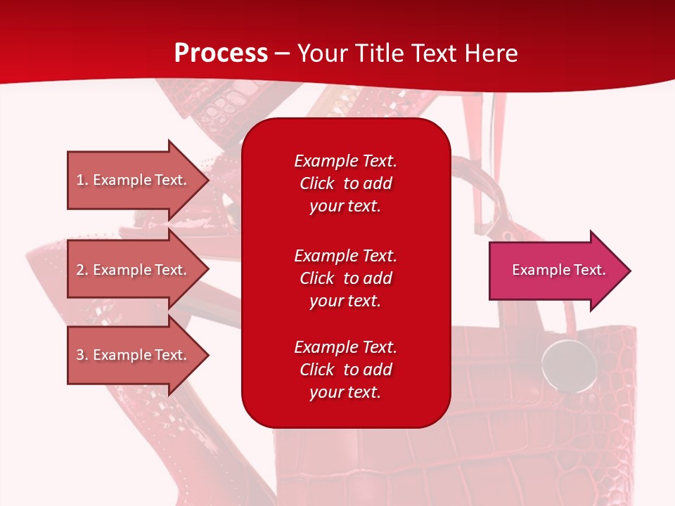 A Red Purse And High Heels Powerpoint Template PowerPoint Template