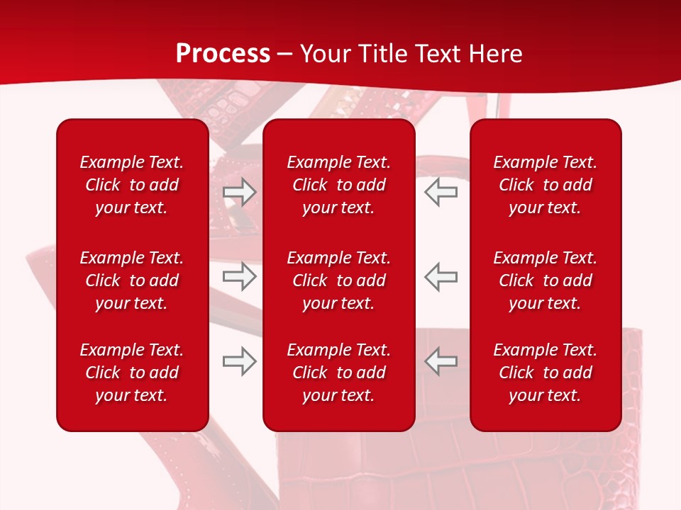 A Red Purse And High Heels Powerpoint Template PowerPoint Template