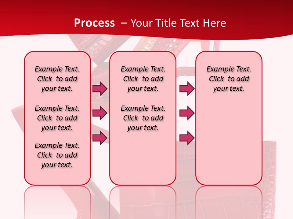 A Red Purse And High Heels Powerpoint Template PowerPoint Template