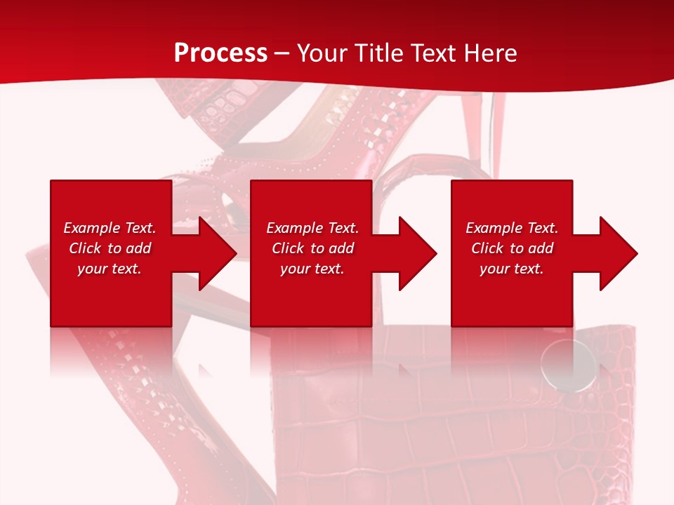 A Red Purse And High Heels Powerpoint Template PowerPoint Template