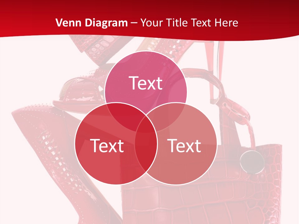 A Red Purse And High Heels Powerpoint Template PowerPoint Template