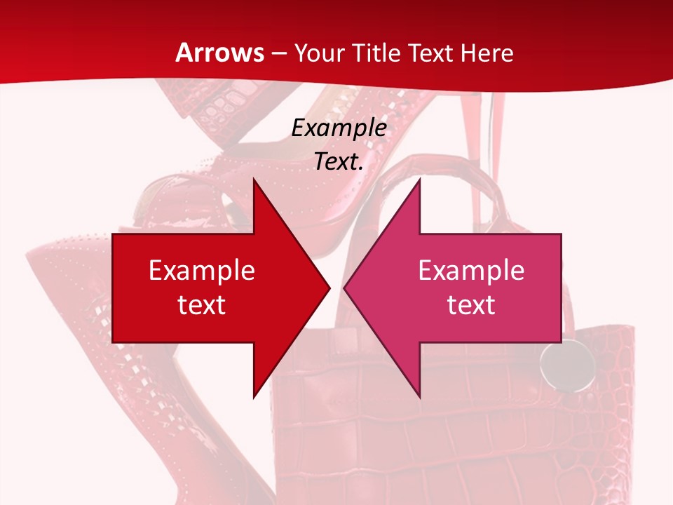 A Red Purse And High Heels Powerpoint Template PowerPoint Template