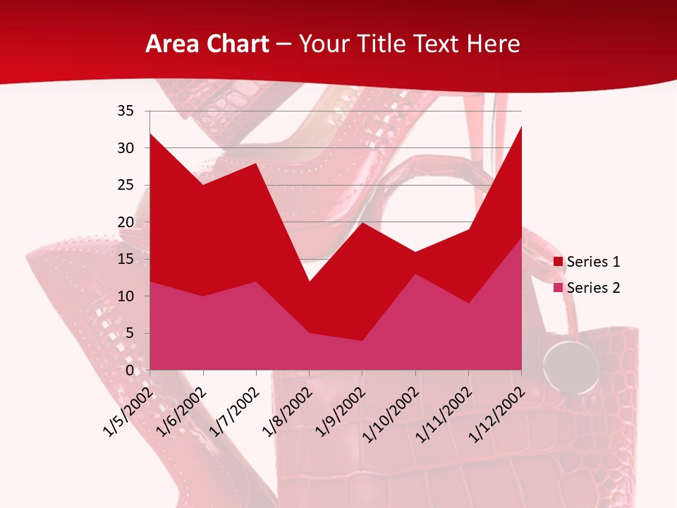 A Red Purse And High Heels Powerpoint Template PowerPoint Template