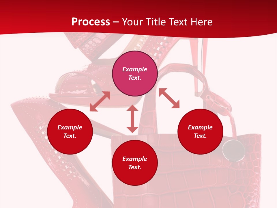 A Red Purse And High Heels Powerpoint Template PowerPoint Template