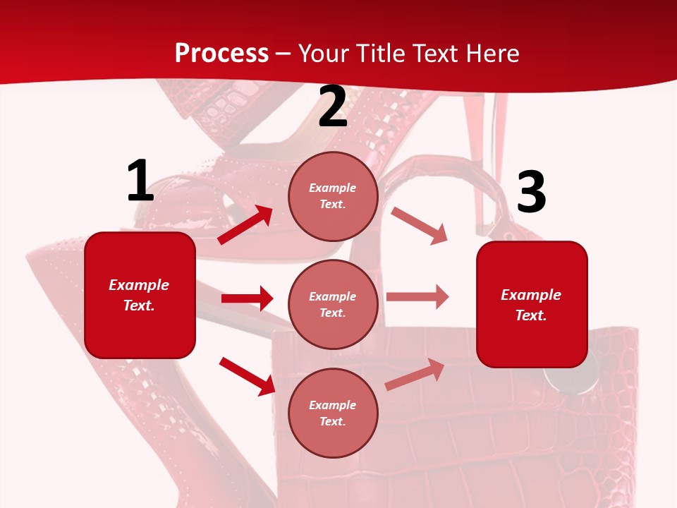 A Red Purse And High Heels Powerpoint Template PowerPoint Template