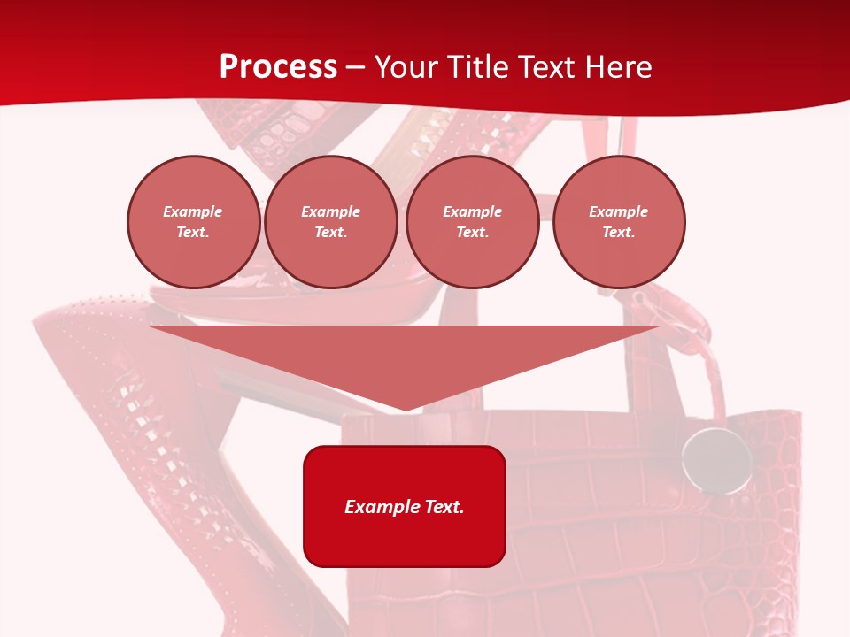 A Red Purse And High Heels Powerpoint Template PowerPoint Template