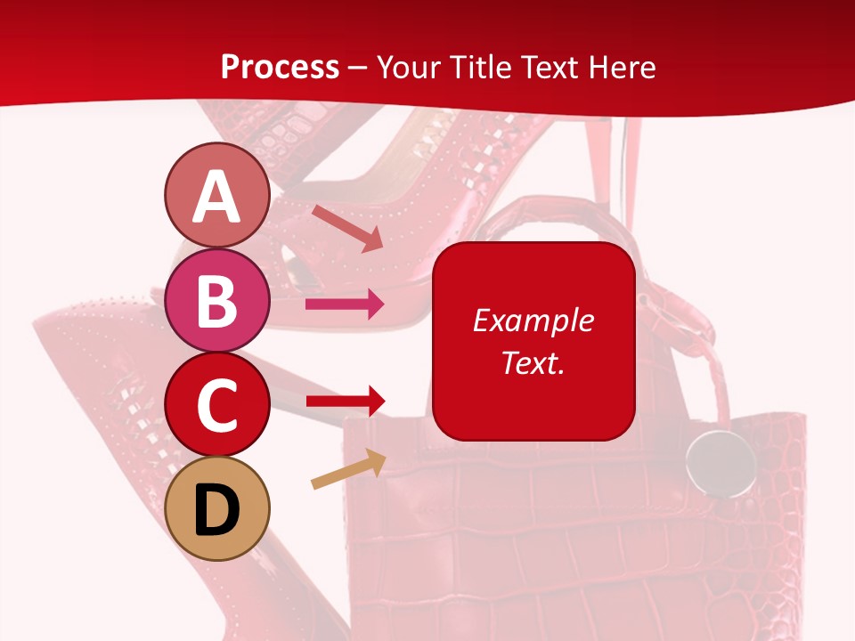 A Red Purse And High Heels Powerpoint Template PowerPoint Template