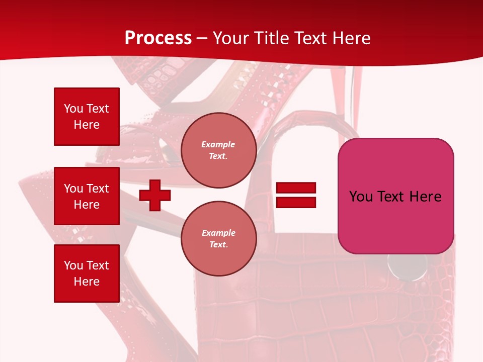 A Red Purse And High Heels Powerpoint Template PowerPoint Template