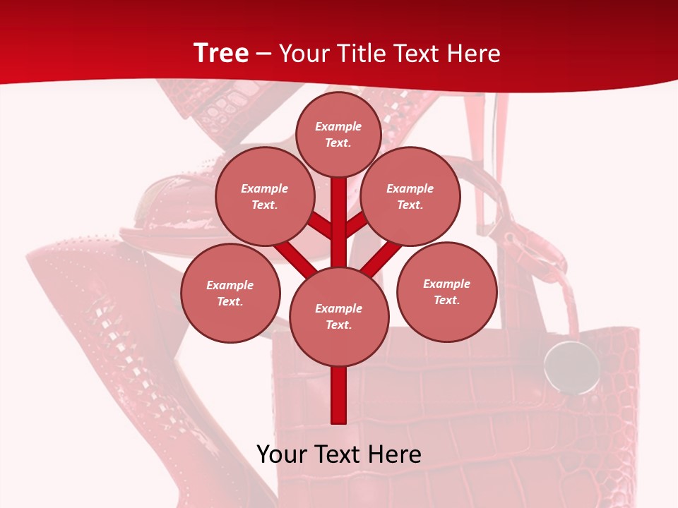 A Red Purse And High Heels Powerpoint Template PowerPoint Template