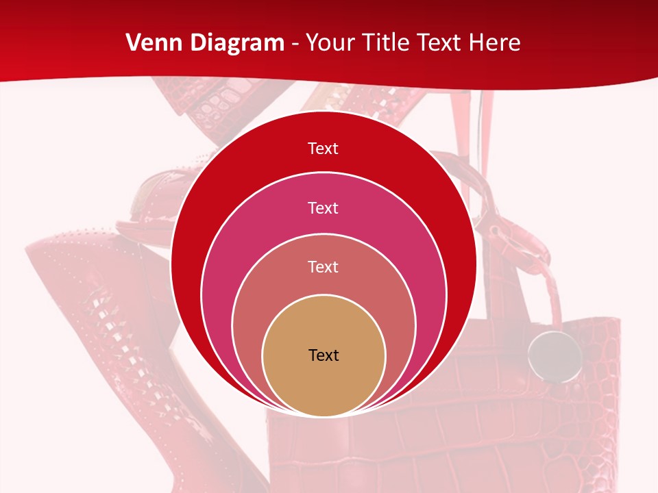 A Red Purse And High Heels Powerpoint Template PowerPoint Template