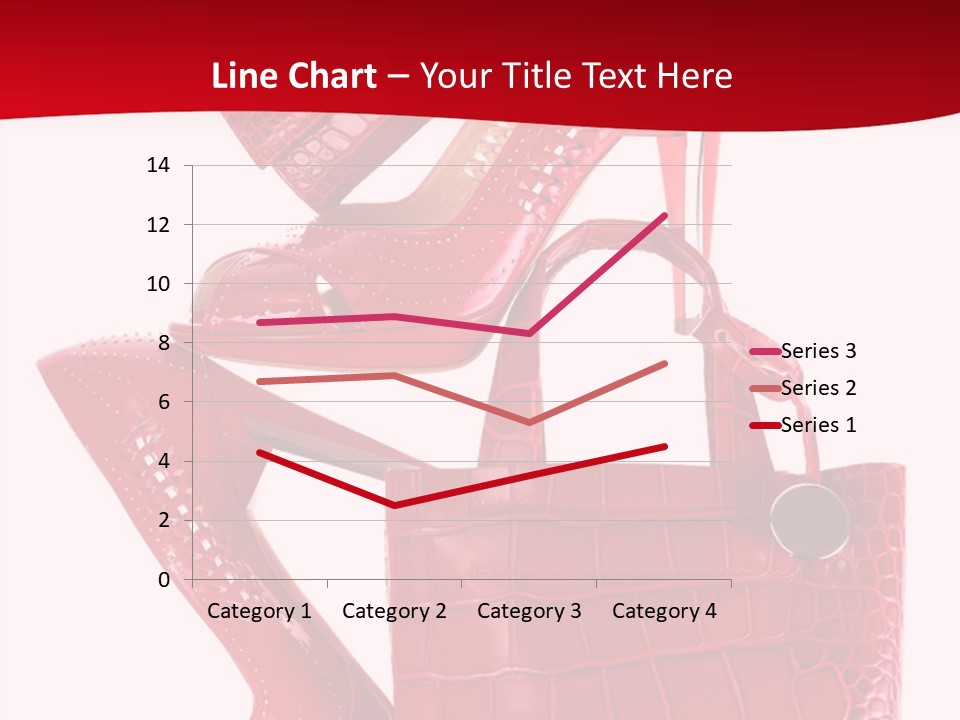 A Red Purse And High Heels Powerpoint Template PowerPoint Template