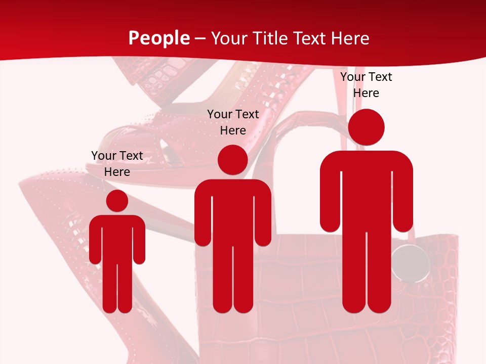 A Red Purse And High Heels Powerpoint Template PowerPoint Template
