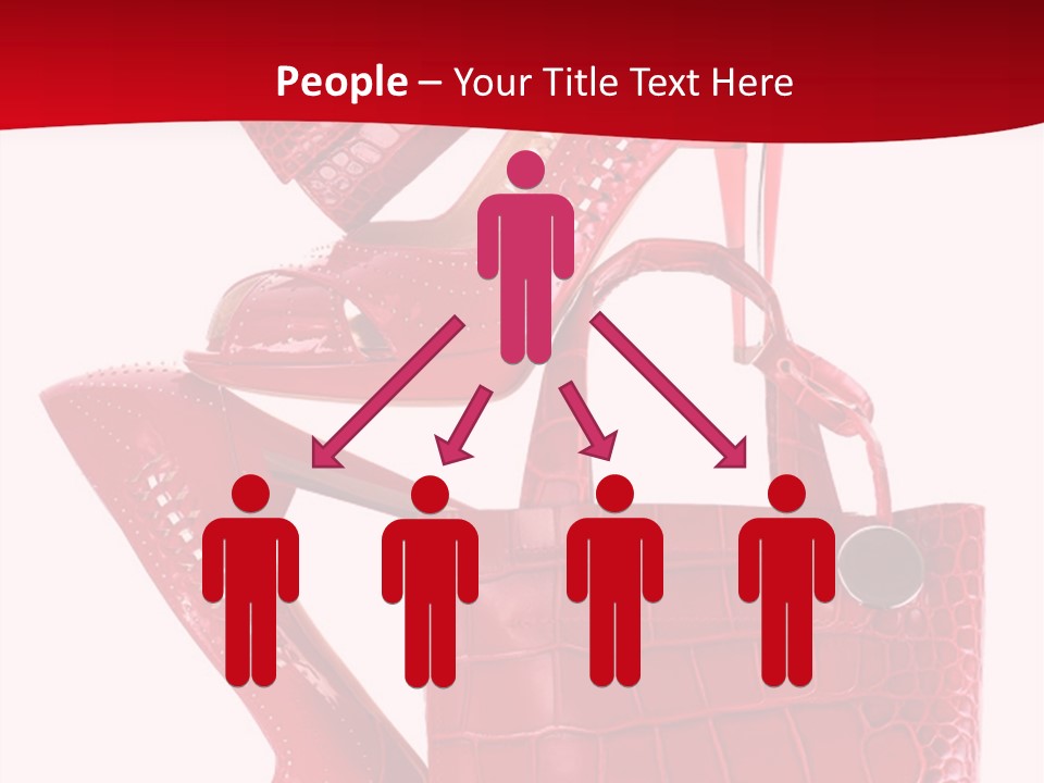 A Red Purse And High Heels Powerpoint Template PowerPoint Template