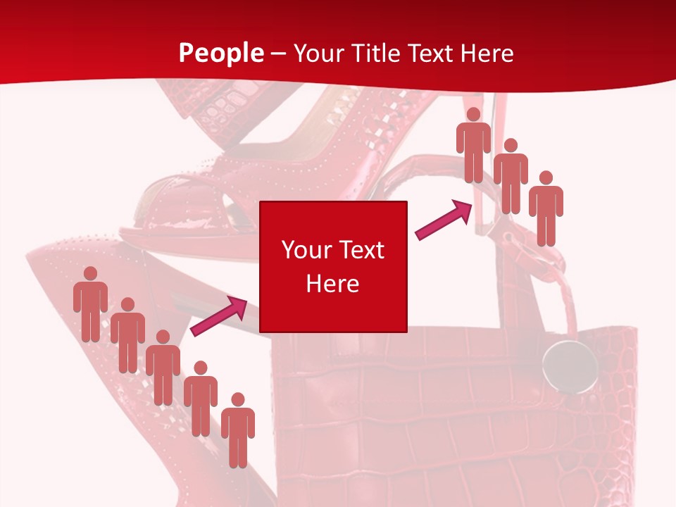 A Red Purse And High Heels Powerpoint Template PowerPoint Template