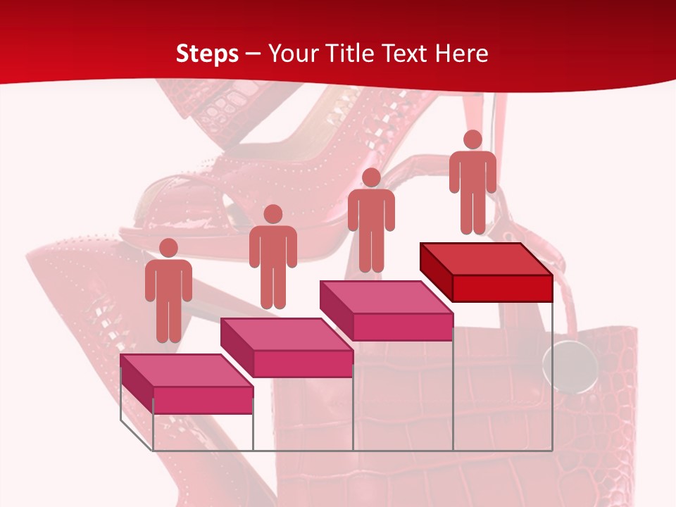 A Red Purse And High Heels Powerpoint Template PowerPoint Template
