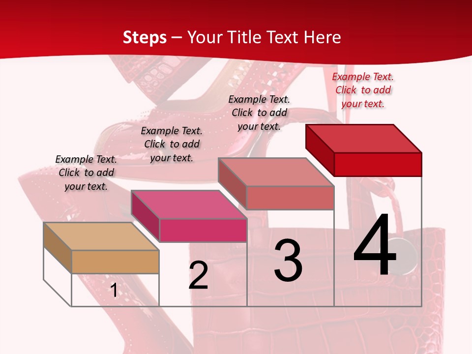 A Red Purse And High Heels Powerpoint Template PowerPoint Template