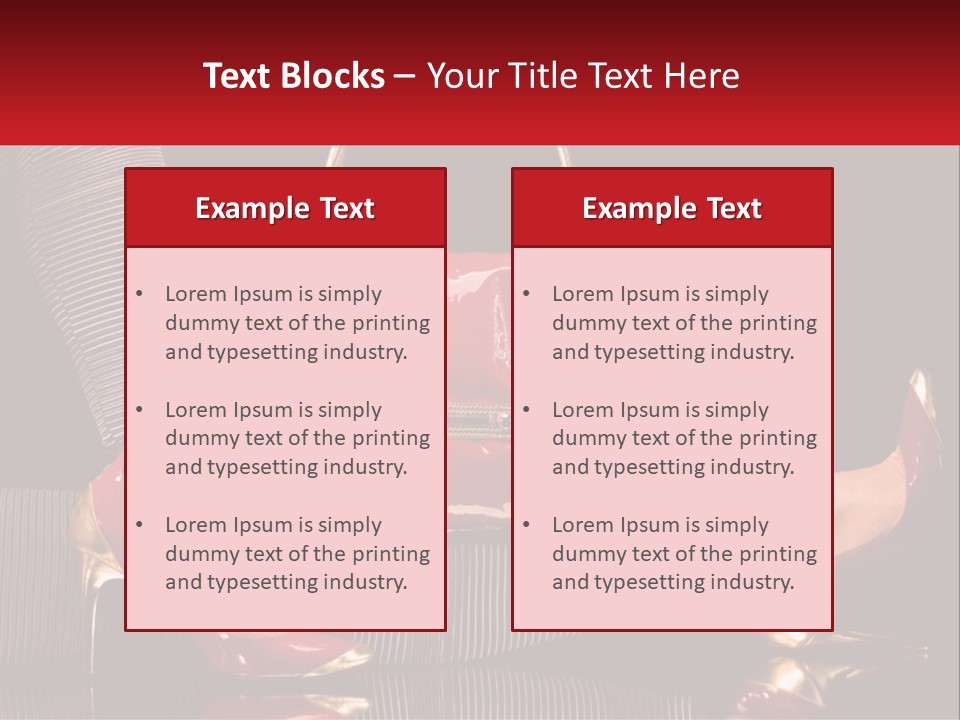 A Woman Holding A Red Purse On Her Feet PowerPoint Template