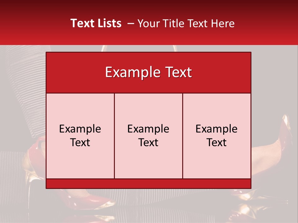A Woman Holding A Red Purse On Her Feet PowerPoint Template