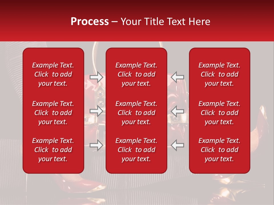 A Woman Holding A Red Purse On Her Feet PowerPoint Template