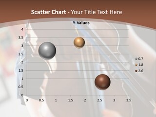 A Young Girl Playing A Violin On A Brown Background PowerPoint Template