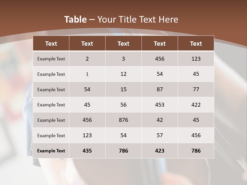 A Young Girl Playing A Violin On A Brown Background PowerPoint Template