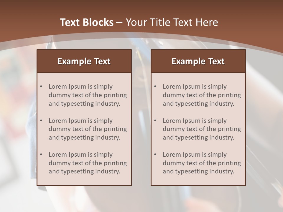 A Young Girl Playing A Violin On A Brown Background PowerPoint Template