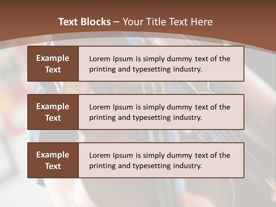 A Young Girl Playing A Violin On A Brown Background PowerPoint Template
