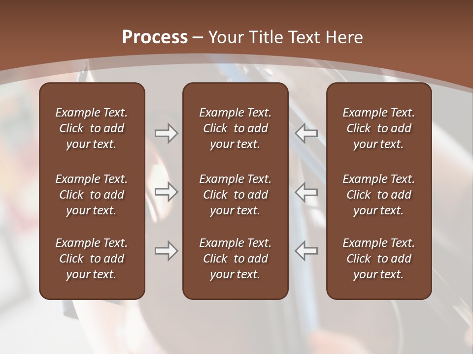 A Young Girl Playing A Violin On A Brown Background PowerPoint Template