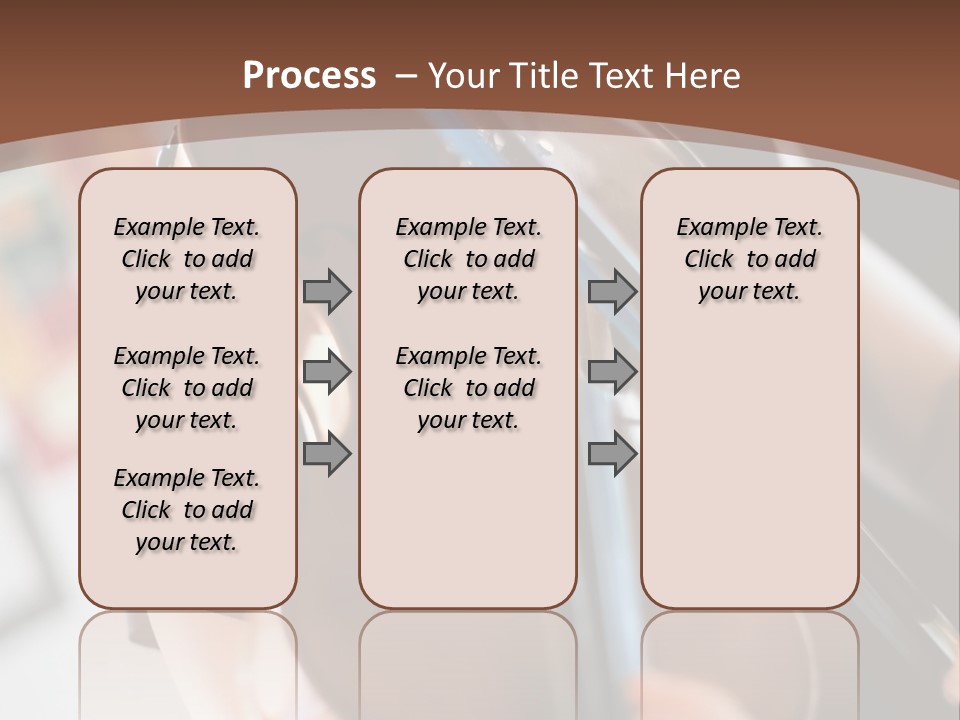 A Young Girl Playing A Violin On A Brown Background PowerPoint Template