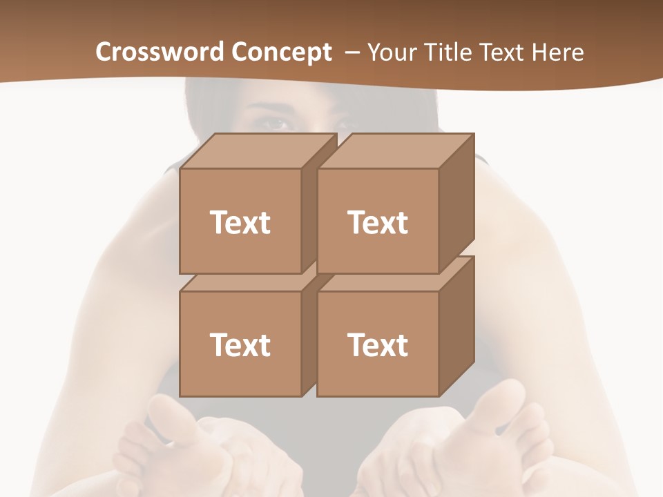 A Woman Laying On The Ground With Her Feet Up PowerPoint Template