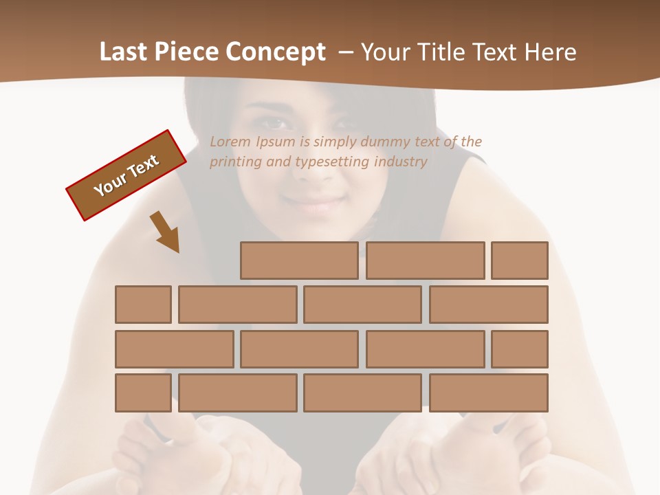 A Woman Laying On The Ground With Her Feet Up PowerPoint Template