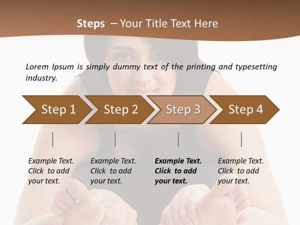 A Woman Laying On The Ground With Her Feet Up PowerPoint Template