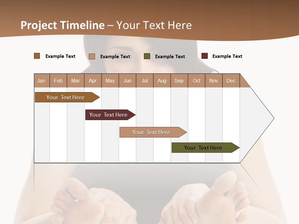 A Woman Laying On The Ground With Her Feet Up PowerPoint Template