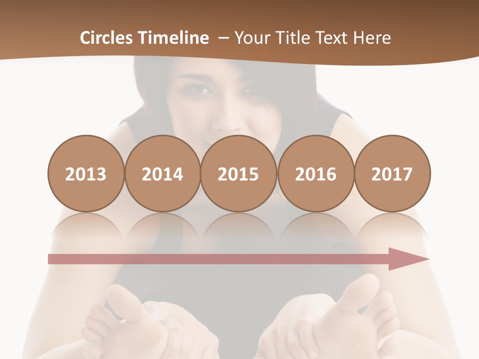 A Woman Laying On The Ground With Her Feet Up PowerPoint Template