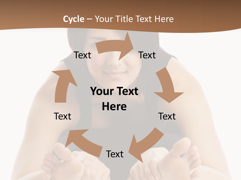 A Woman Laying On The Ground With Her Feet Up PowerPoint Template