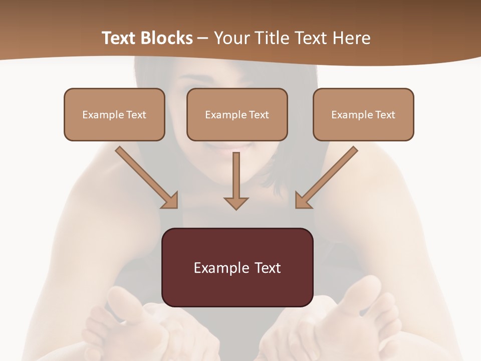 A Woman Laying On The Ground With Her Feet Up PowerPoint Template
