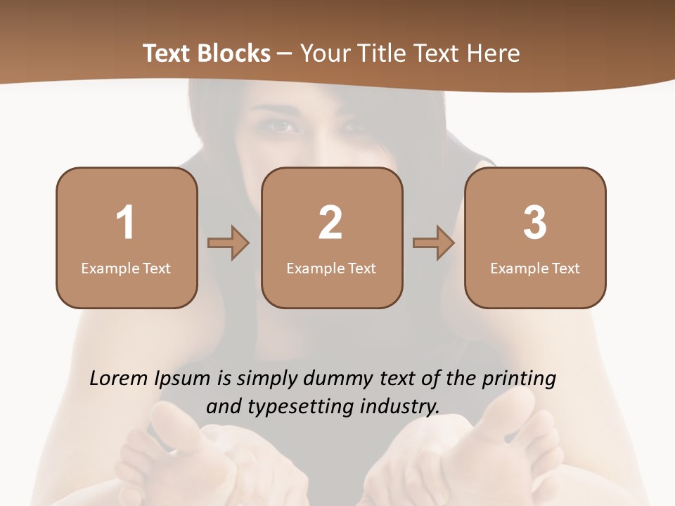 A Woman Laying On The Ground With Her Feet Up PowerPoint Template