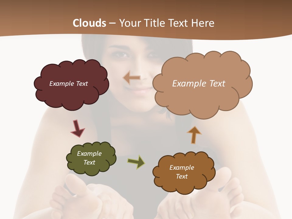 A Woman Laying On The Ground With Her Feet Up PowerPoint Template